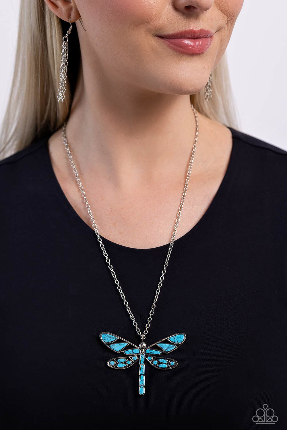 Flying Low Blue Necklace