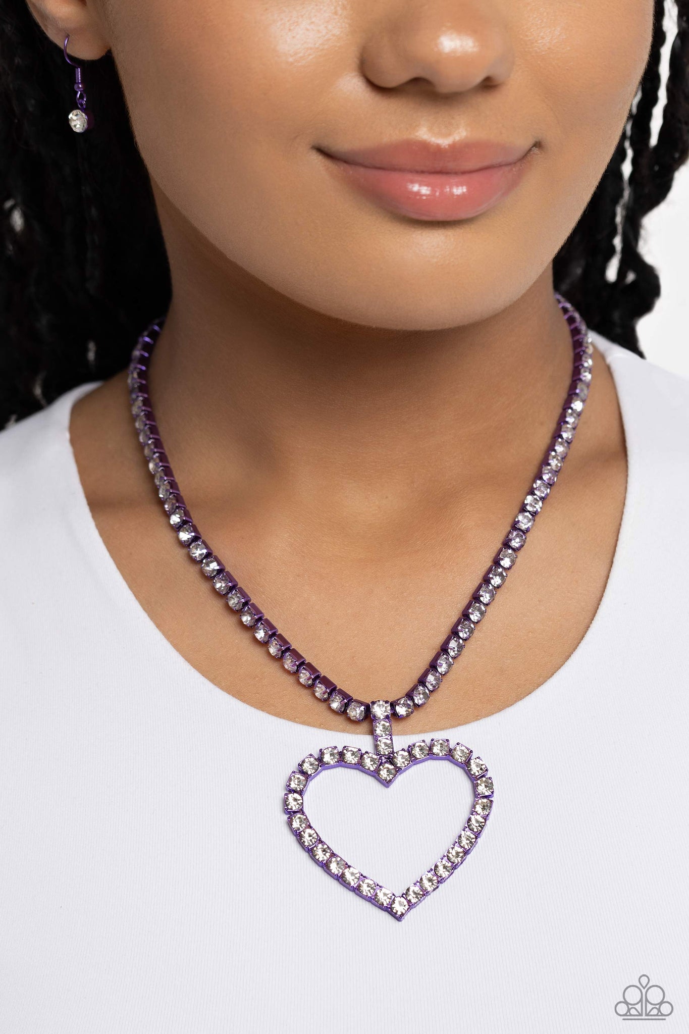 Flirting Fancy Purple Necklace
