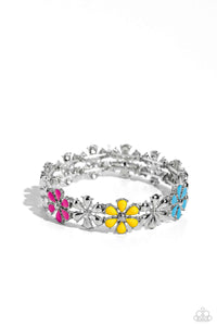 Floral Fair Bracelet (Pink, Multi, Red)