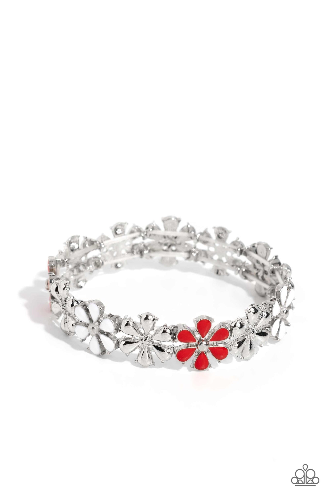 Floral Fair Bracelet (Pink, Multi, Red)