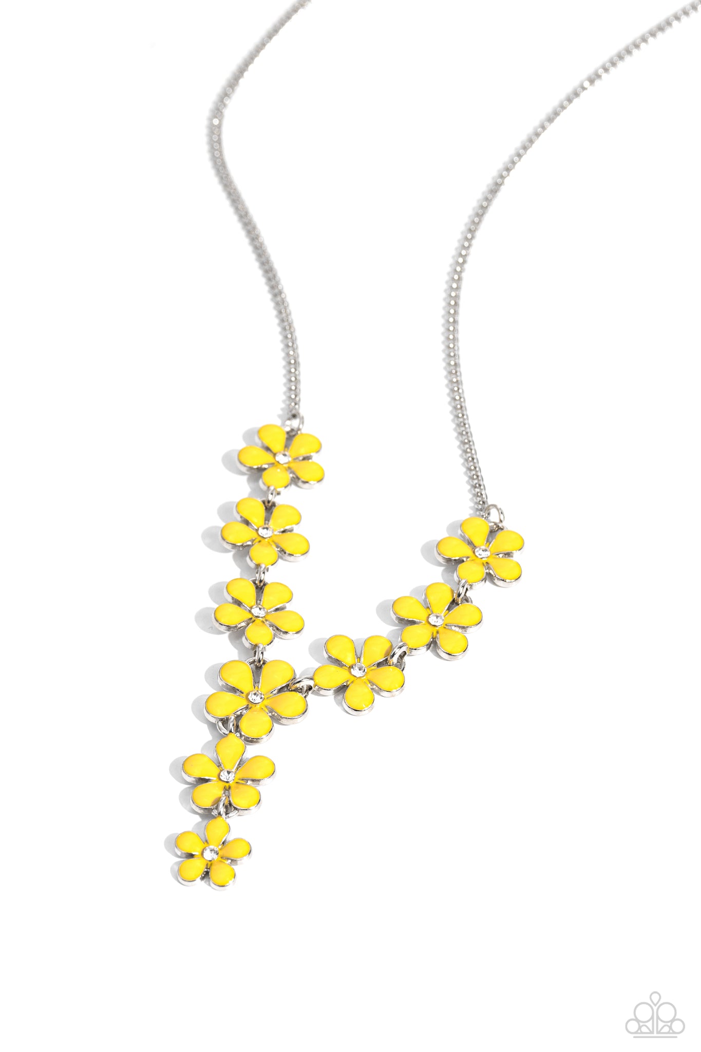 Flowering Feature Necklace (Yellow, Multi)