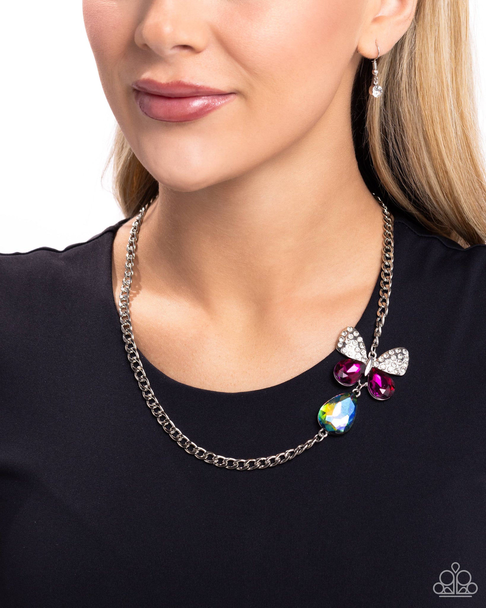 Fluttering Finesse Multi Necklace