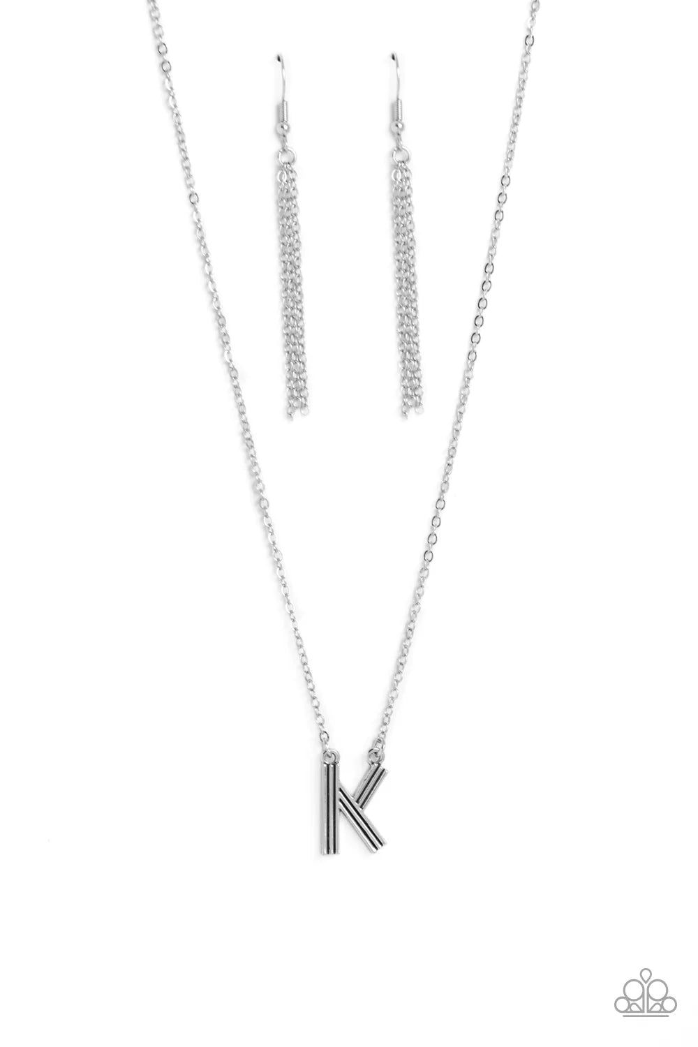 Leave Your Initials Silver Necklace