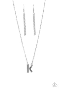 Leave Your Initials Silver Necklace