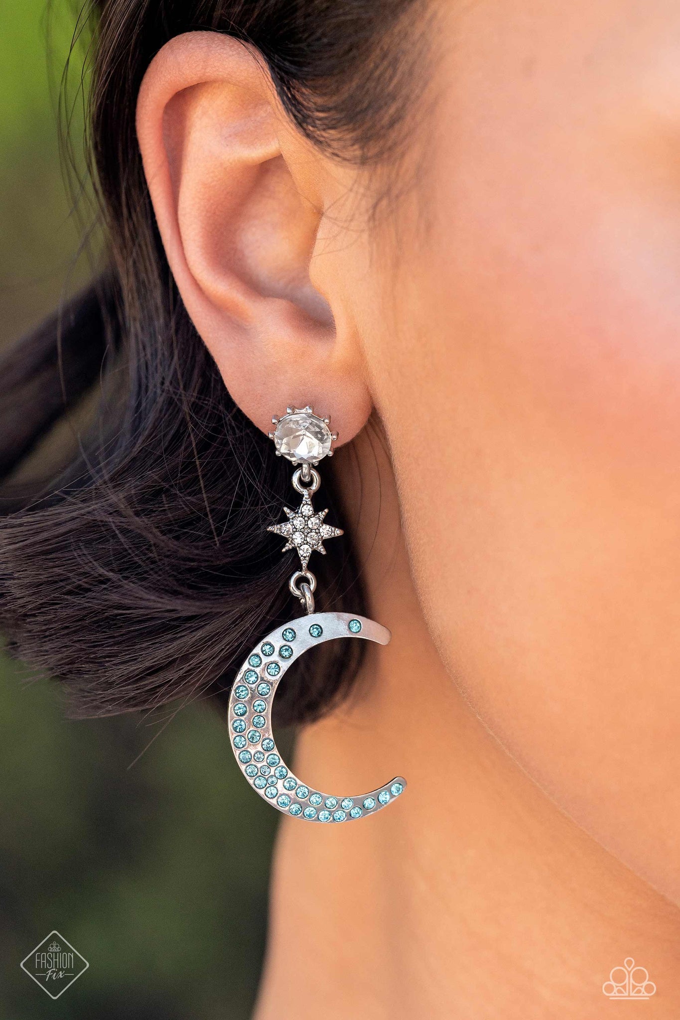 Galactic Grouping Blue Earring