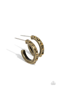 Gallant Glitz Earring (Brass, Black)