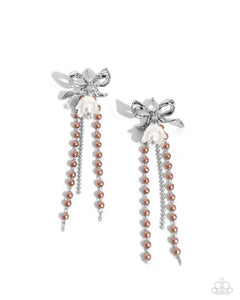 Garden Gain (White,  Brown)  Earring