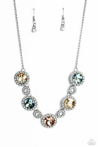 Gorgeous Gems Necklace (Multi, Orange)
