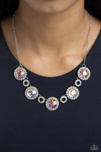 Gorgeous Gems Necklace (Multi, Orange)