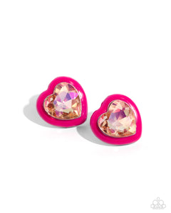 Heartfelt Haute Earring (Pink, White, Purple)