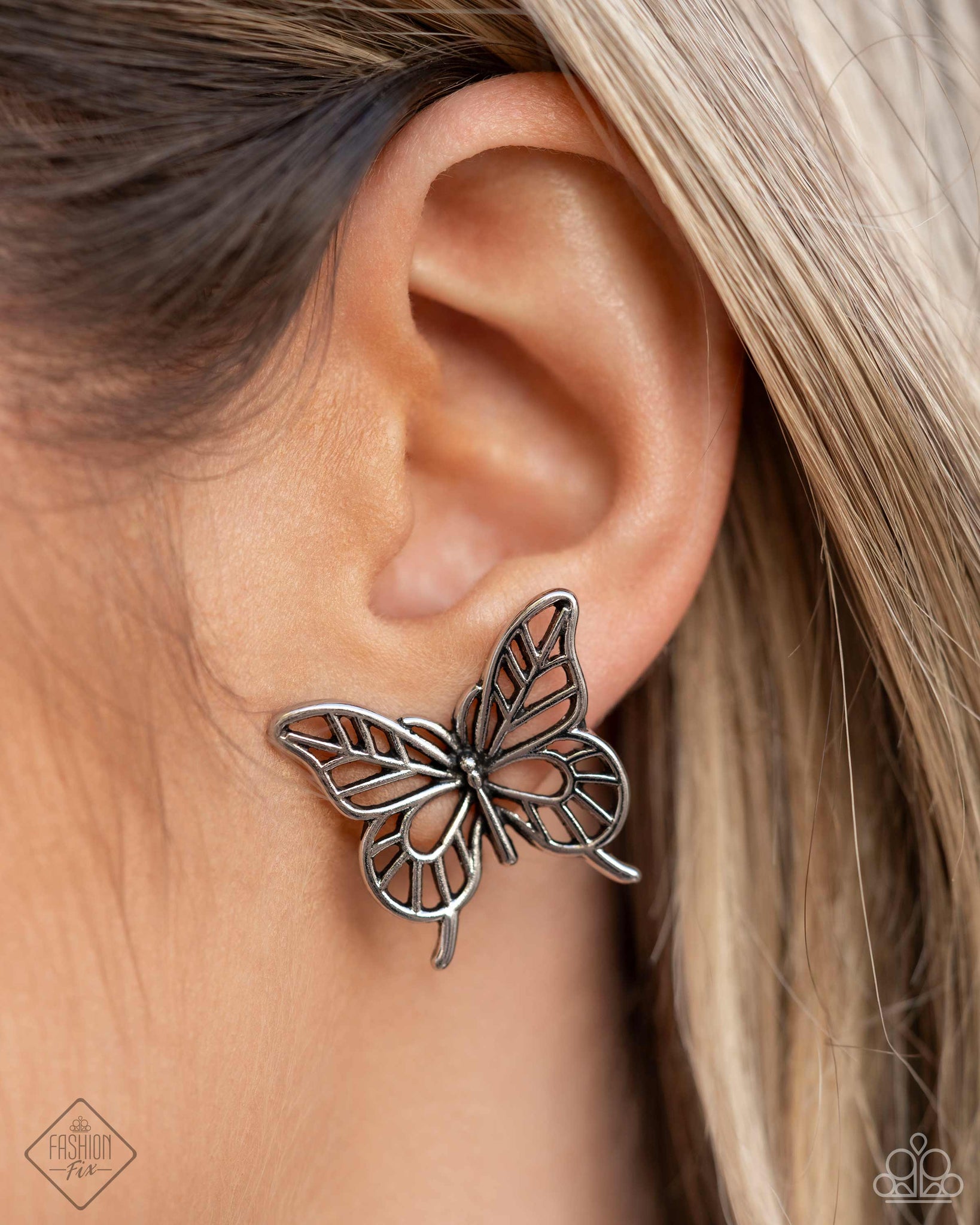 High and FLIGHTY Silver Earring