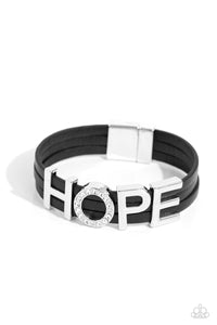 Hopeful Haute Black Bracelet