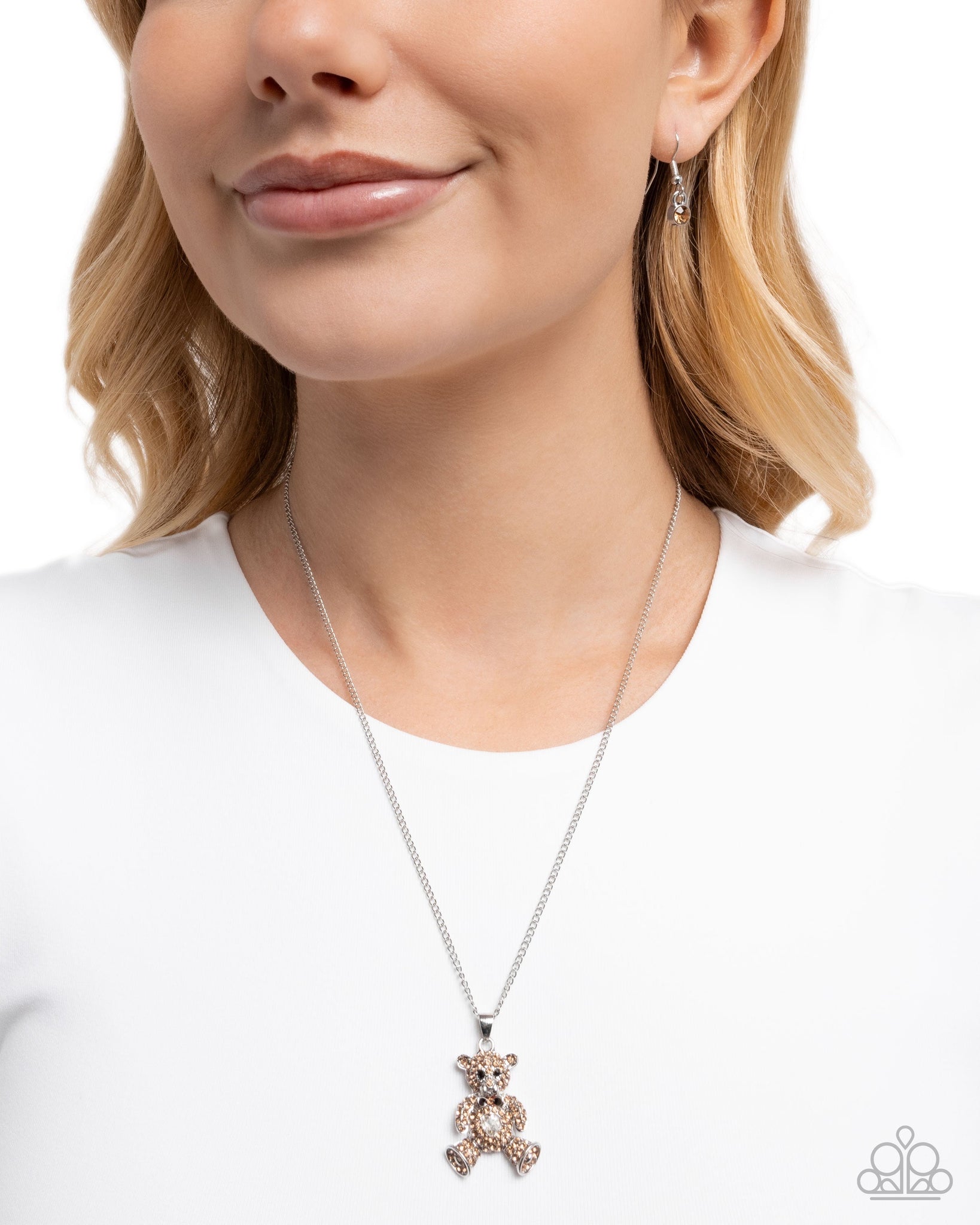 Twinkling Teddy Necklace