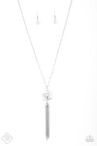 Uniquely Uptown Necklace (Brass, Gold, White)