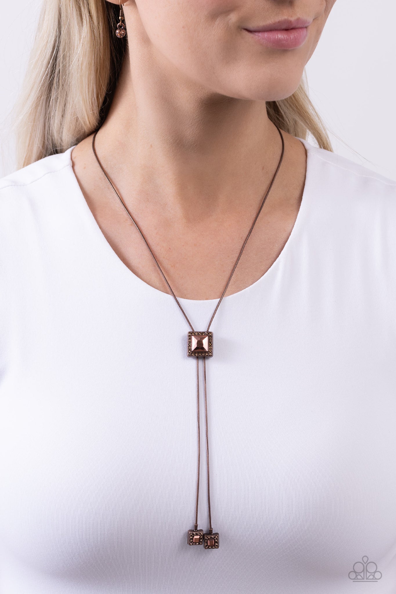 I Solemnly SQUARE Necklace (Copper, Silver)
