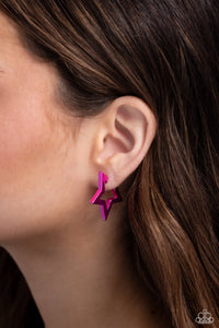 In A Galaxy STAR, STAR Away Earring (Pink, Yellow)