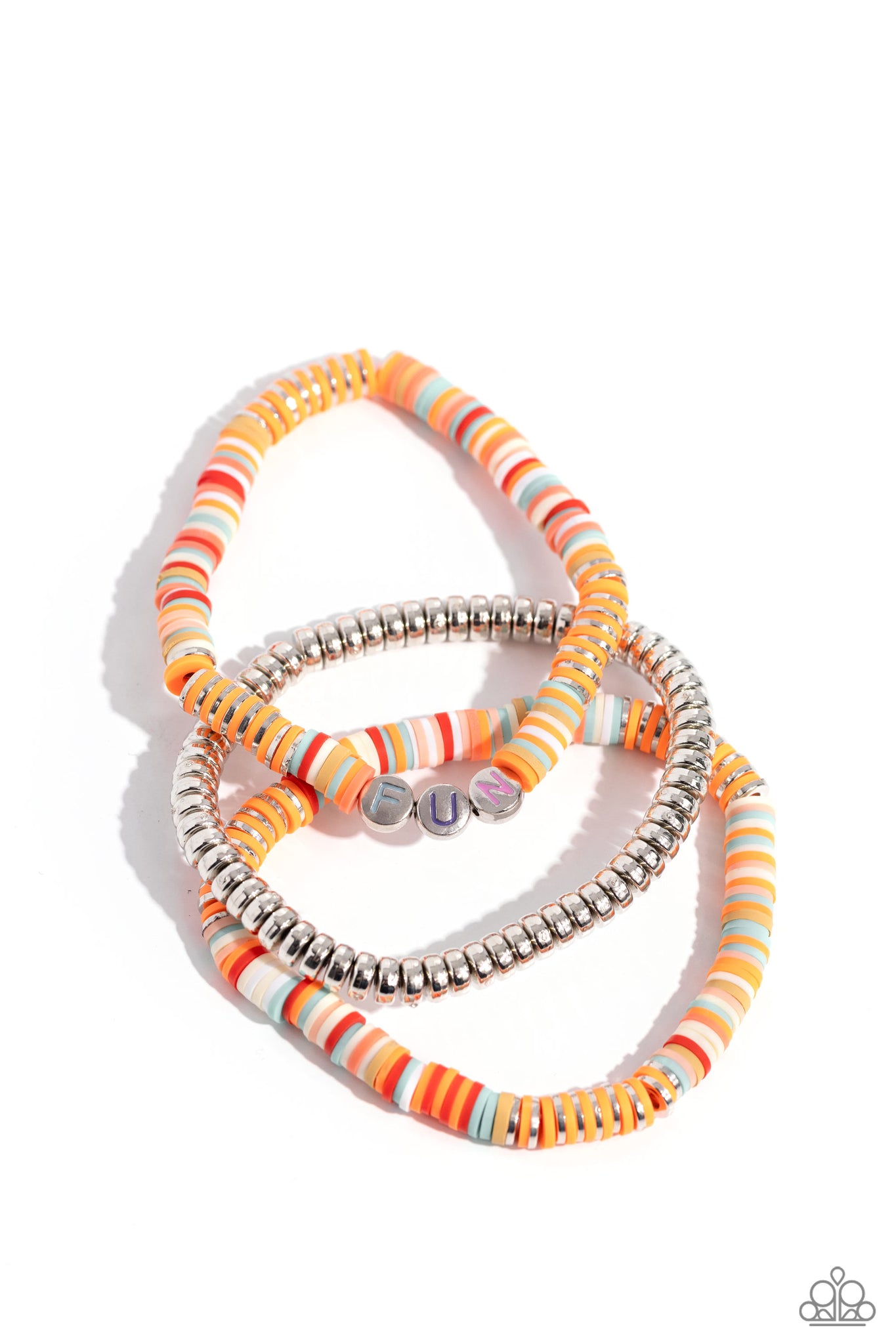 Just for Fun Bracelet (Orange, White)