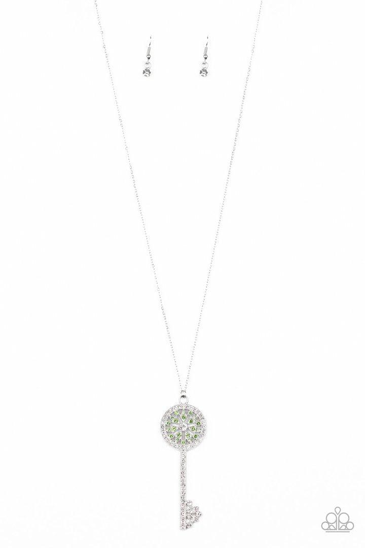 Keeping Secrets Necklace (Gold, Green)