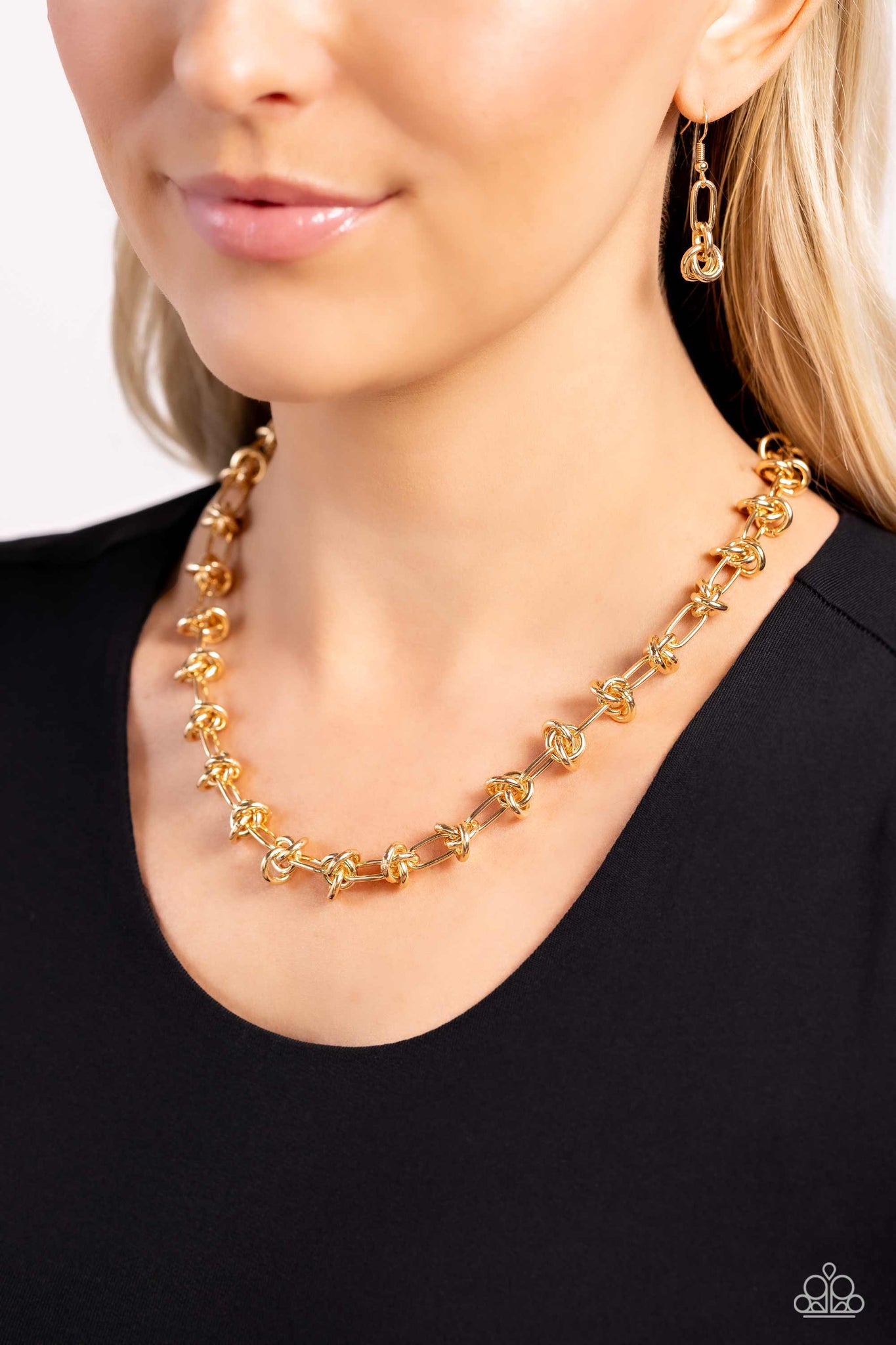 Knotted Kickoff Gold Necklace