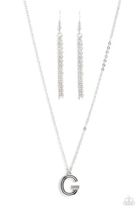 Leave Your Initials Silver Necklace