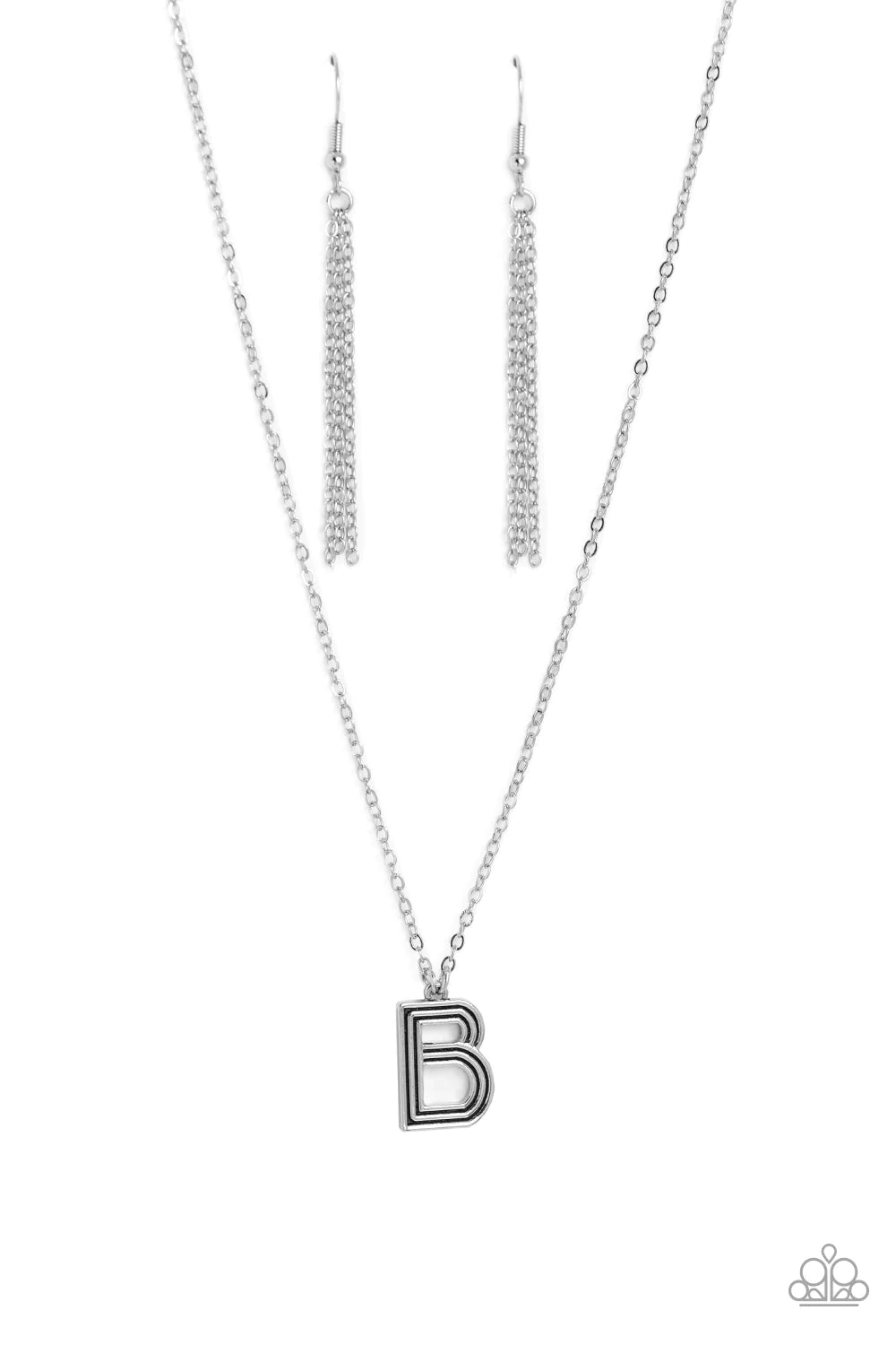 Leave Your Initials Silver Necklace