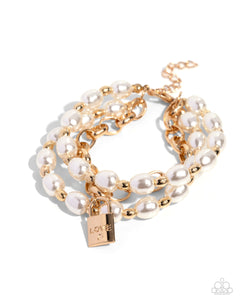 LOVE-Locked Legacy Bracelet (Pink, Gold)