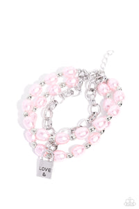 LOVE-Locked Legacy Bracelet (Pink, Gold)