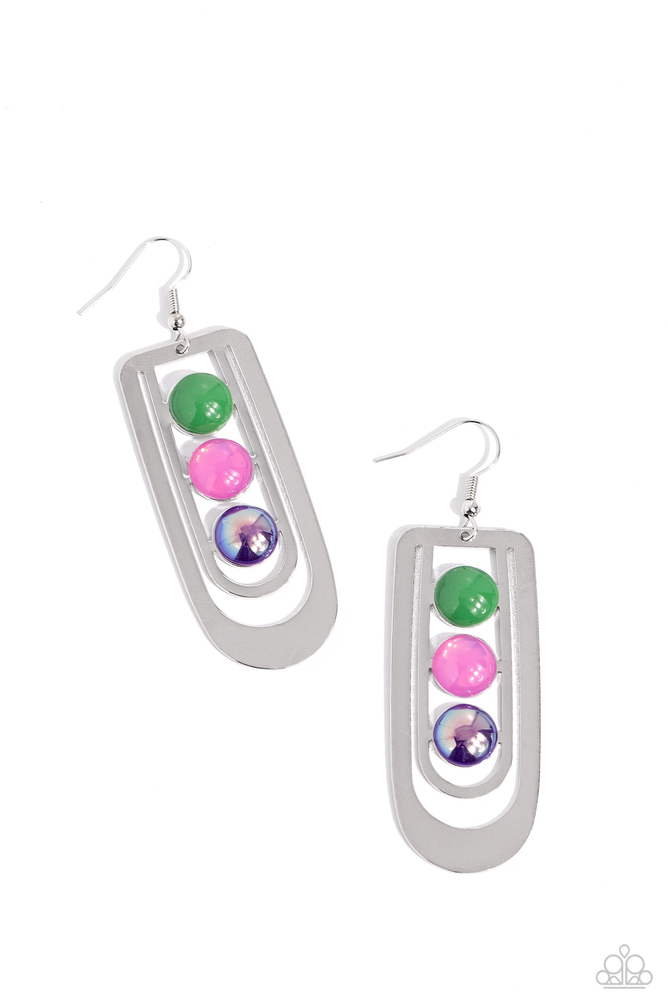 Layered Lure Earring (Red,Multi)