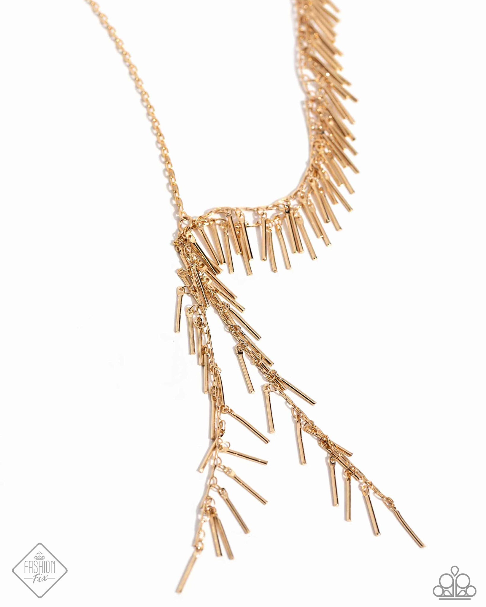 Linear Leap Gold Necklace