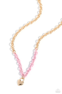 Locked Down Necklace (Red, Pink)