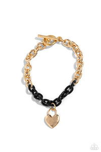 Locked and Loved Bracelet (Pink, Black)