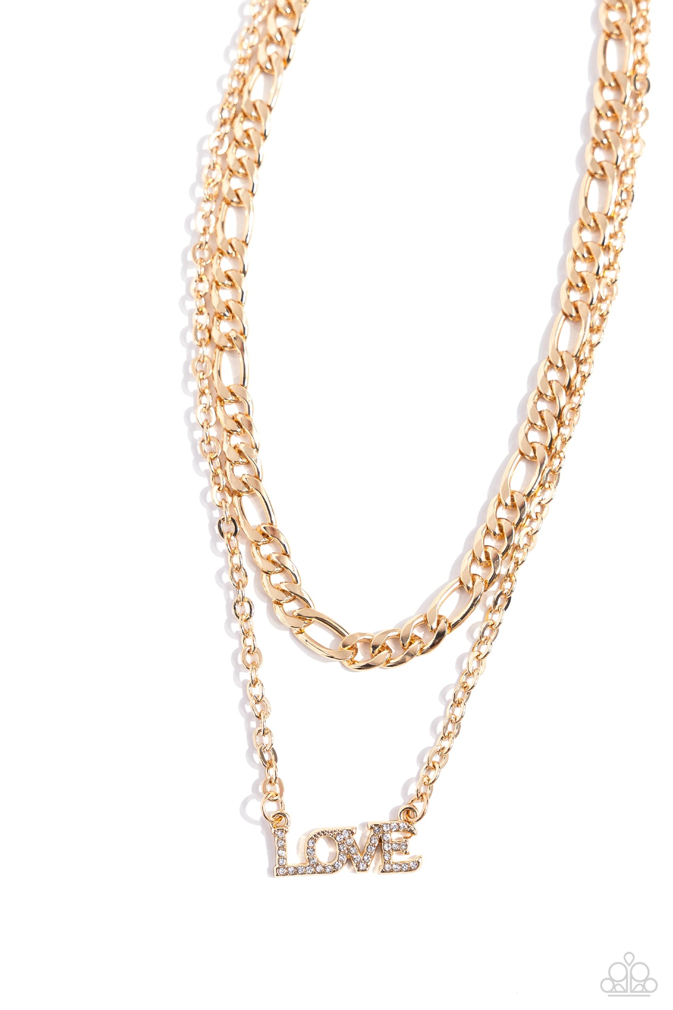 Lovely Layers Necklace (Gold, White)