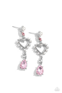 Lovers Lure Earring (Pink, Silver, Red)