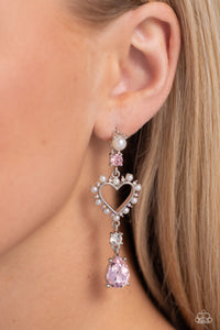 Lovers Lure Earring (Pink, Silver, Red)
