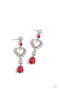 Lovers Lure Earring (Pink, Silver, Red)