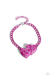 Lovestruck Lineup Bracelet (Pink, Purple)