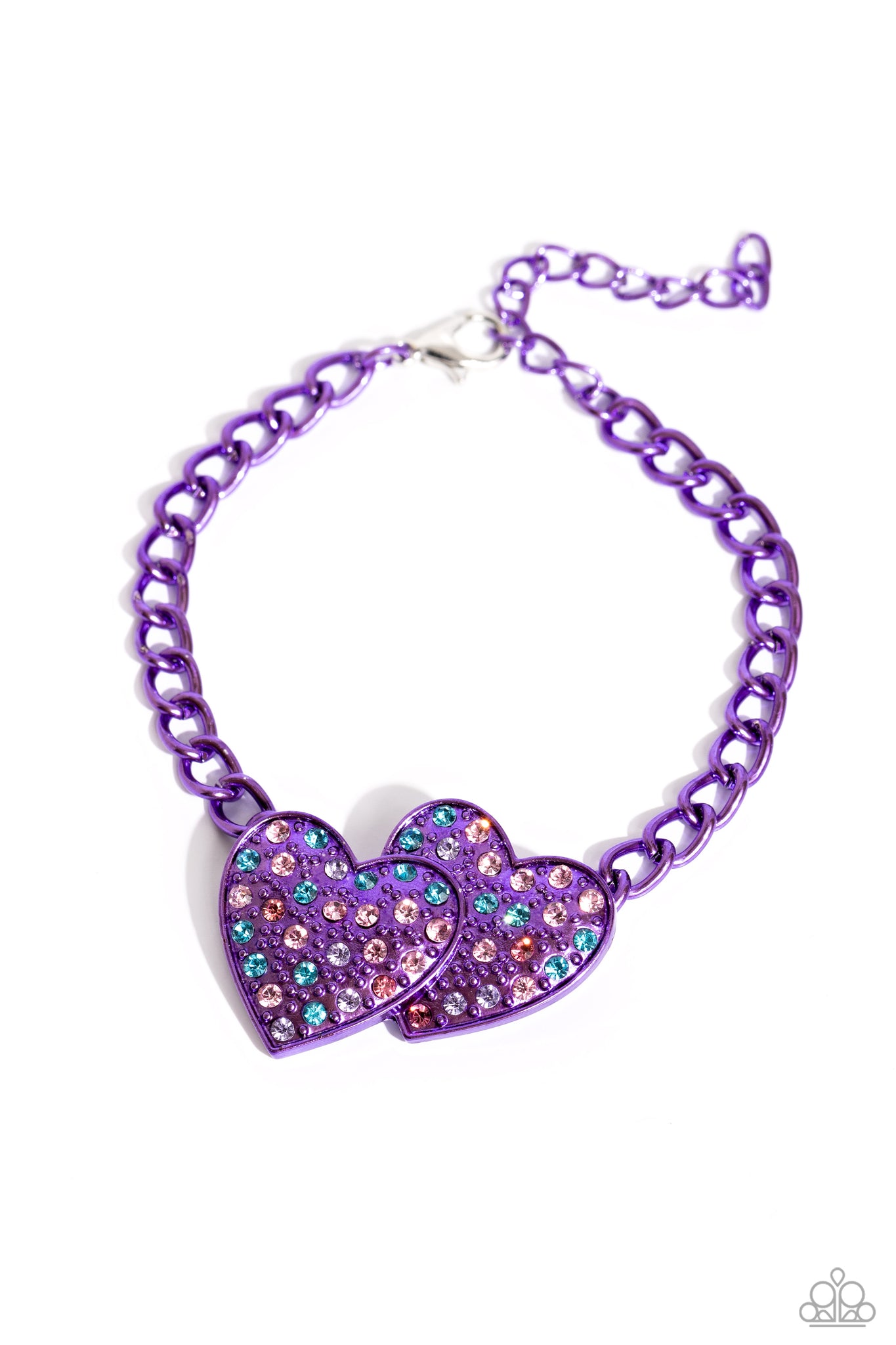 Lovestruck Lineup Bracelet (Pink, Purple)