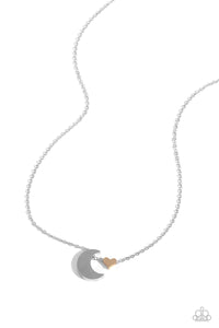Low-Key Lunar Necklace (Silver, Multi)
