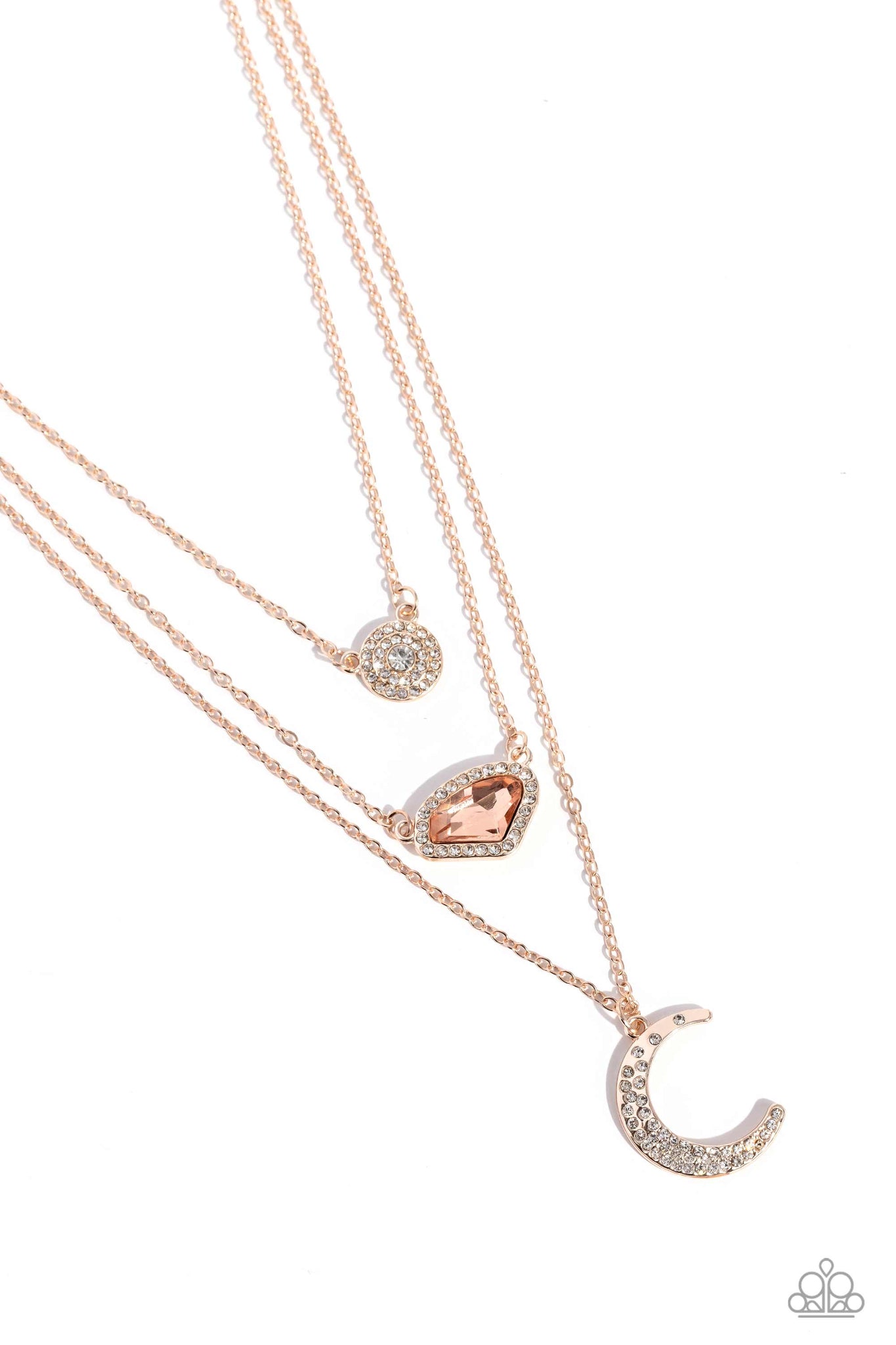 Lunar Lineup Rose Gold Necklace