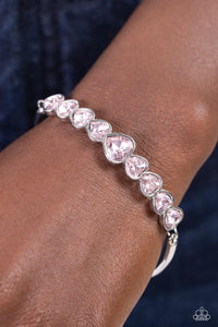 Lusty Luster Bracelet (White, Pink)