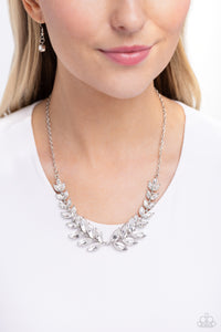 Luxury Laurels White Necklace