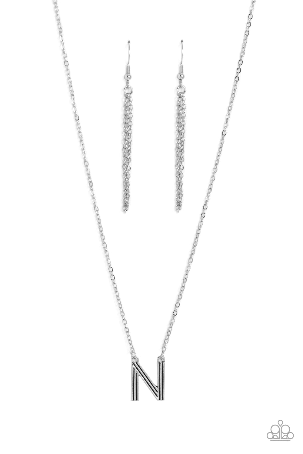 Leave Your Initials Silver Necklace