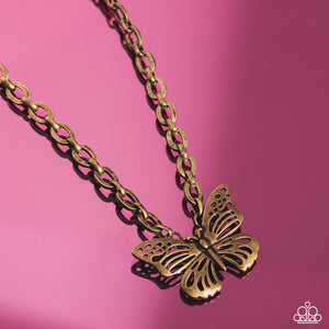 Midair Monochromatic Necklace (Copper, Brass)
