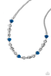 My HEARTBEAT Will Go On Blue Necklace