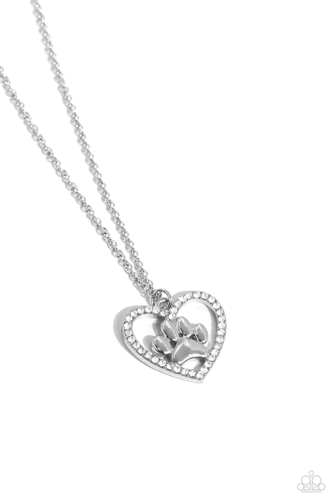 PET in Motion Necklace (White, Rose Gold)