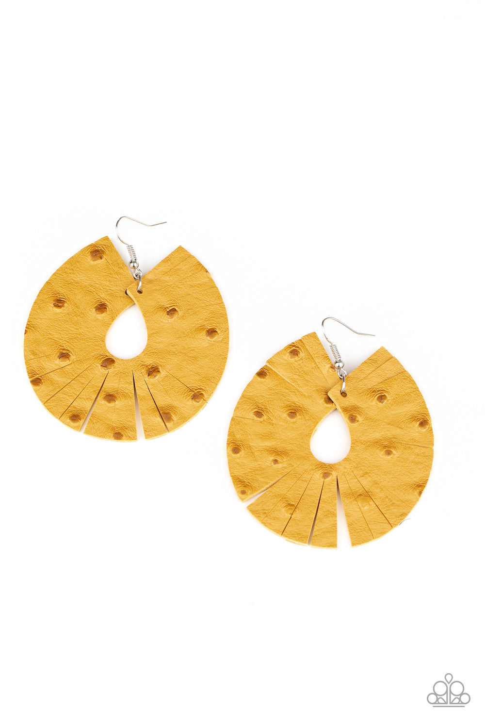 Palm Islands Black Earring