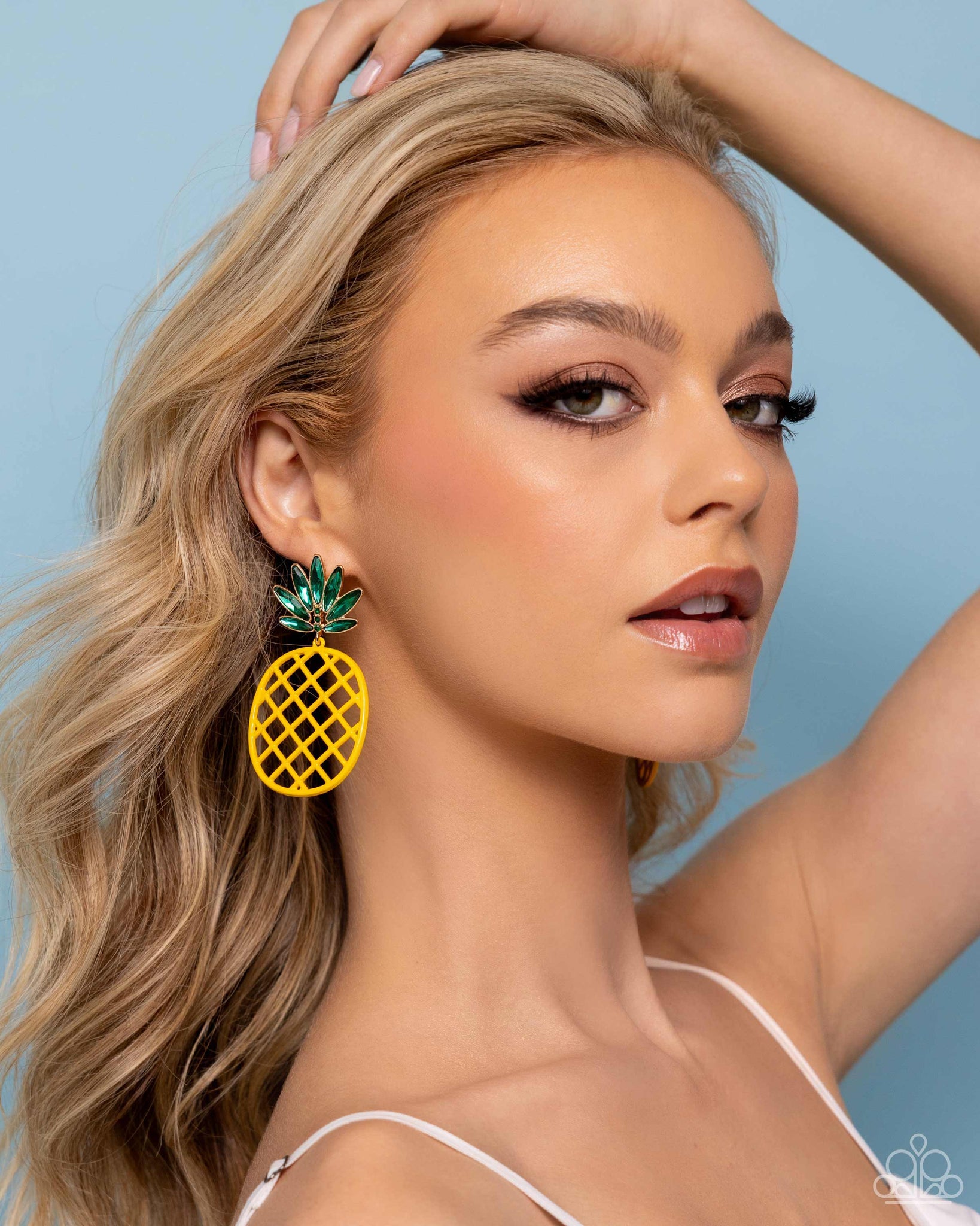 Pineapple Passion Yellow Earring