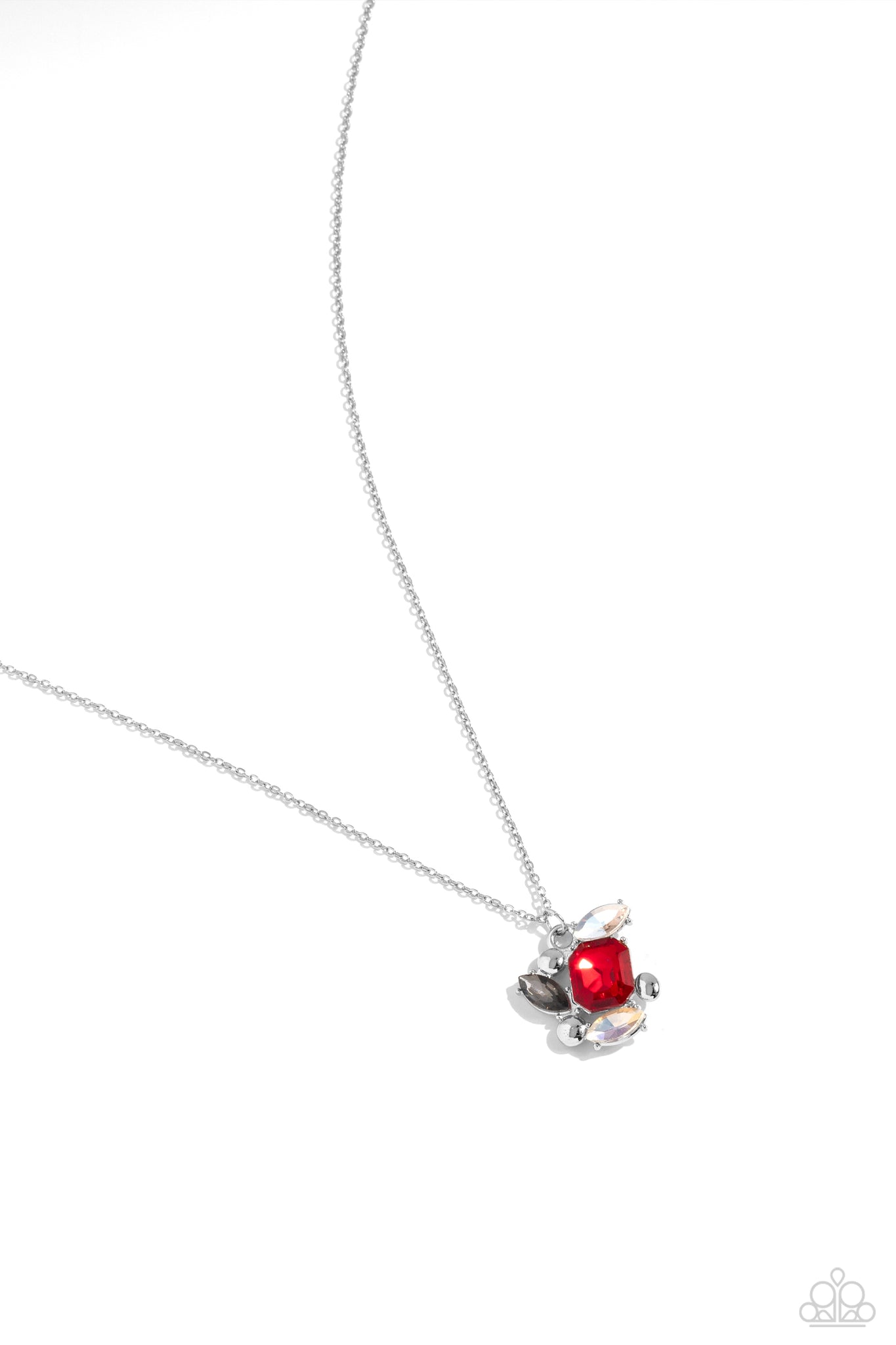 Prismatical Projection Red Necklace