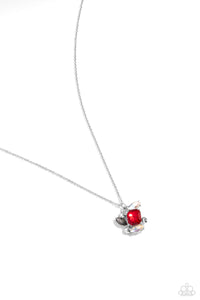 Prismatical Projection Red Necklace