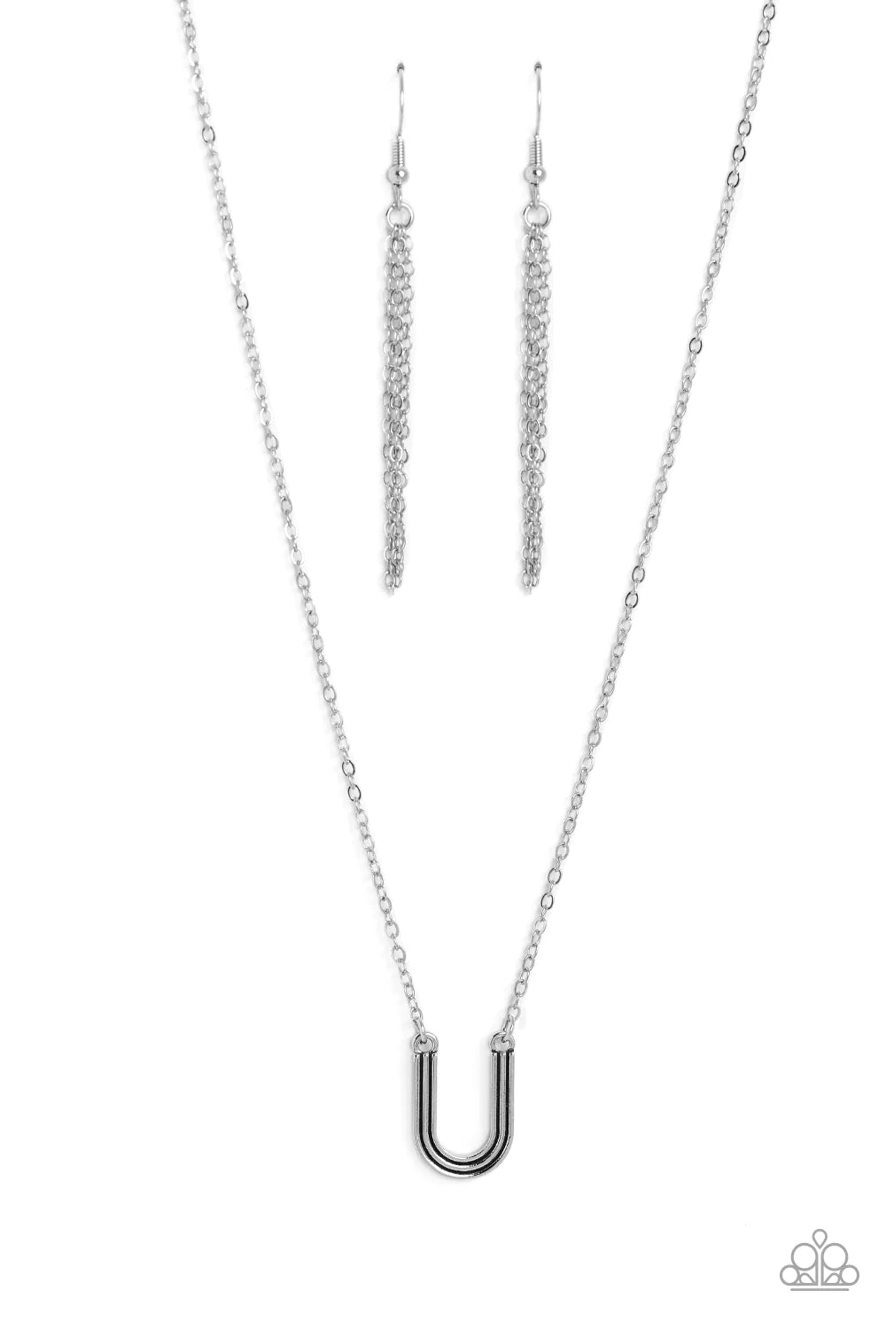 Leave Your Initials Silver Necklace